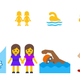 Android emoji before (top) and from today’s developer preview (bottom)